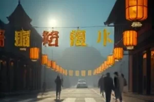 《午夜面包房》剧照，深夜橱窗里刚出炉的面包